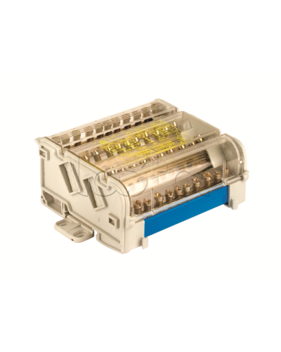 Блок распределительный на DIN рейку 2р 125А, 7х6мм 2х7,5мм 2x9мм DKC BD125112 в Ногинске Аксессуары для лотков Pintop.ru