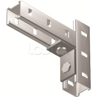 Уголок крепежный одиночный горячеоцинкованный DKC BMC1011HDZ