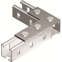 Пластина соединительная L-обр., длина 90х140 мм, 4отв., горячеоцинкованная DKC BMD1022HDZ