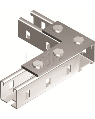 Пластина соединительная L-обр., длина 90х140 мм, 4отв., горячеоцинкованная DKC BMD1022HDZ в Ногинске Аксессуары для лотков Pintop.ru