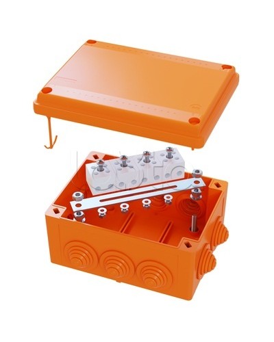 Коробка распределительная IP56, пластиковая с кабельными вводами и клеммниками 150х110х70мм DKC FSK21410 в Ногинске Распределительные коробки Pintop.ru