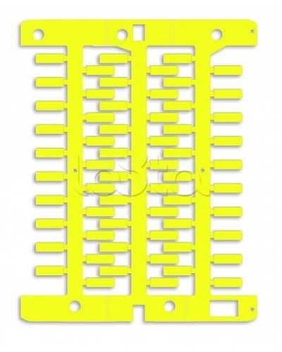 Маркировка для провода, жесткая, для трубочек. 4х12мм. Желтая DKC NUT12Y в Ногинске Крепежные изделия Pintop.ru