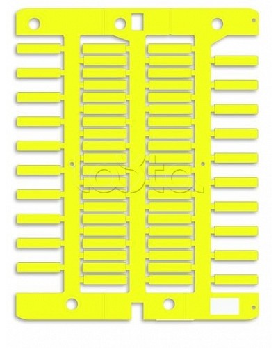 Маркировка для провода, жесткая, для трубочек. 4х18мм. Желтая DKC NUT18Y в Ногинске Крепежные изделия Pintop.ru