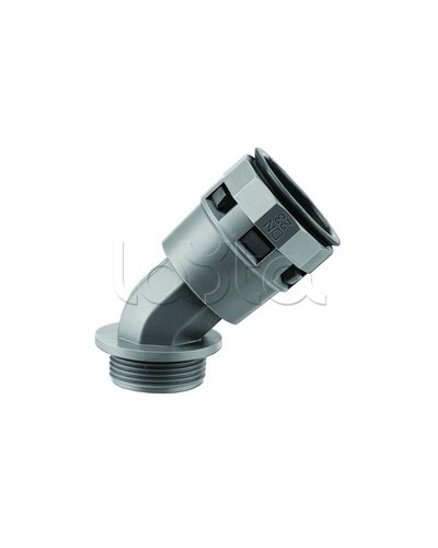 Муфта 45 грд. труба-коробка DN 29 мм, М32х1,5, полиамид, цвет черный DKC PAL29M32N в Ногинске Повороты, муфты, тройники Pintop.ru