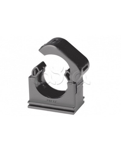 Держатель с крышкой DN 12 мм, полиамид, цвет чёрный DKC (PASW12N) в Ногинске Держатели, клипсы, скобы Pintop.ru