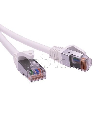 Патч-корд экранированный CAT5E F/UTP 4х2, LSZH, белый, 1м DKC RN5EFU4510WH в Ногинске Патчкорды (медные) Pintop.ru