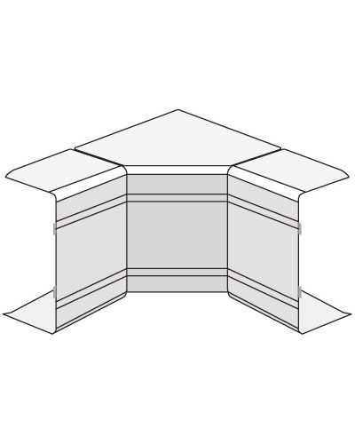 Угол внутренний изменяемый (70-120°) NIAV 120х40 мм DKC 01726 в Ногинске Аксессуары для кабель-канала Pintop.ru