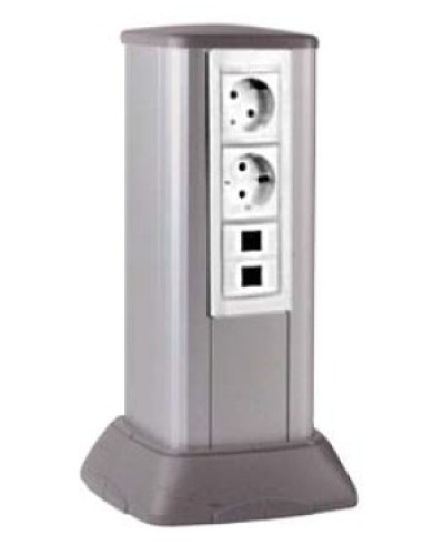 Миниколонна алюминиевая, 0.25м, цвет серый DKC (19524) в Ногинске Аксессуары для кабель-канала Pintop.ru