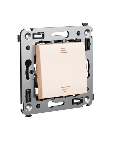 Инвертор одноклавишный в стену, Avanti, Ванильная дымка DKC 4405123 в Ногинске Аксессуары для стоек и шкафов Pintop.ru