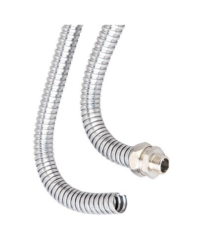 Металлорукав из оцинкованной стали DN 20мм, Dвн 20,5 мм, Dнар 24,5 мм, IP40, 50м DKC 667R2024 в Ногинске Металлорукав Pintop.ru