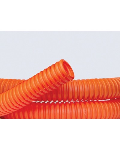 Труба ПНД гибкая гофр. д.40мм, лёгкая без протяжки, 20м, цвет оранжевый DKC 70940 в Ногинске Труба гофрированная Pintop.ru