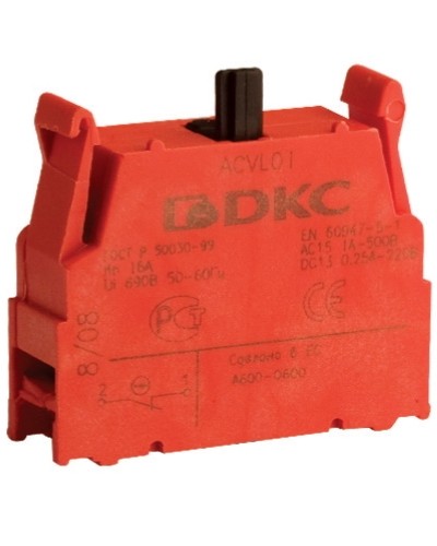 Блок контактный с клеммными зажимами (нормально-замкнутый) DKC ACVL01 в Ногинске Клеммные колодки Pintop.ru
