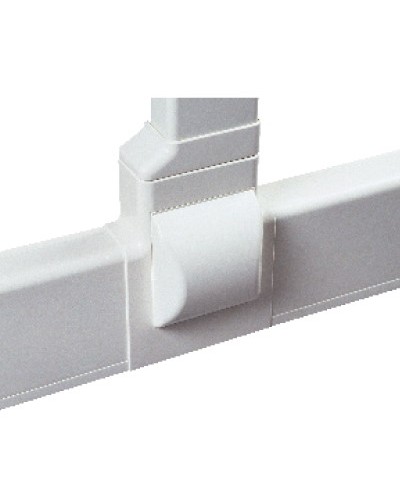 Тройник для плинтусного короба 100х40 мм с отводом на короб 90х40 мм, белый DKC AIR10047 в Ногинске Повороты, муфты, тройники Pintop.ru