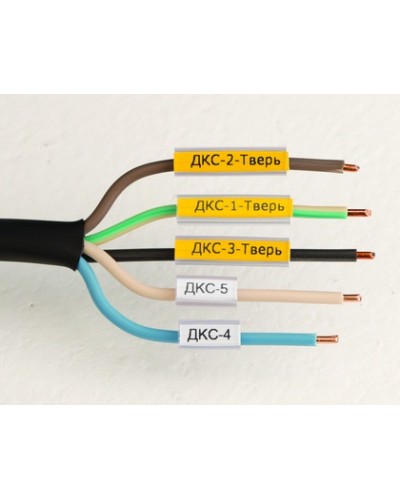 Маркировка для провода, гибкая, для трубочек. 4х12мм. Белая DKC NUTFL12 в Ногинске Держатели, клипсы, скобы Pintop.ru