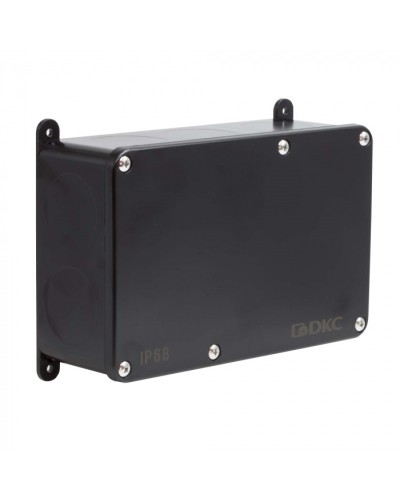 Коробка индустриальная 203х128х69 мм, IP68 с гладкими стенками, черная DKC P68M4017 в Ногинске Распределительные коробки Pintop.ru