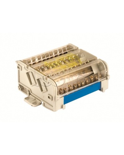 Блок распределительный на DIN рейку 5р 160А, 8х7мм 2х8мм 2х9мм 1х12мм DKC BD160135 в Ногинске Аксессуары для стоек и шкафов Pintop.ru