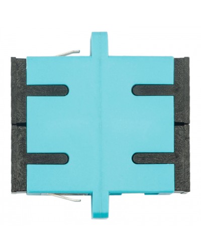 Адаптер оптический проходной SC-SC, OM3, дуплекс (duplex), бирюзовый Datarex DR-541023 в Ногинске Коммутационные изделия Pintop.ru