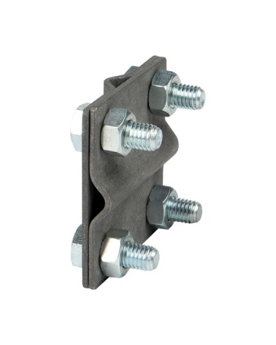 Зажим крестовидный прут-прут (пластина 57x57мм) HZ EKF (lp-g3109) в Ногинске Аксессуары для кабель-канала Pintop.ru