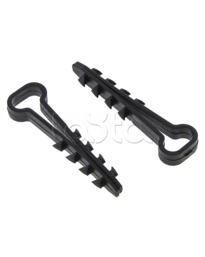 Дюбель-хомут (6х12 мм) для плоского кабеля черный (100 шт.) EKF PROxima (plc-cd1-6x12b) в Ногинске Крепеж: Дюбели, шурупы, саморезы Pintop.ru