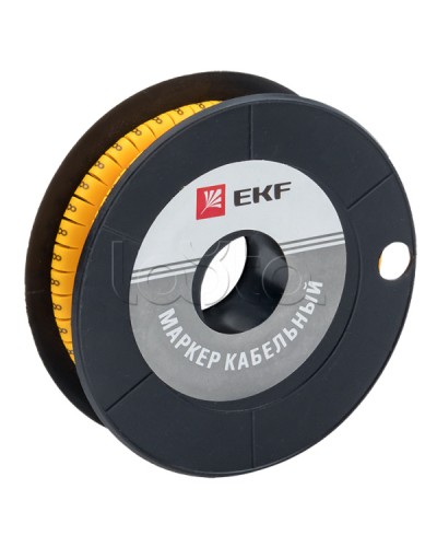 Маркер кабельный 1,5 мм2 8 (1000 шт.) (ЕС-0) EKF PROxima (plc-KM-1.5-8) в Ногинске Аксессуары для кабель-канала Pintop.ru