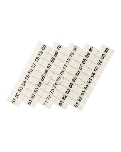 Маркеры для JXB-ST 6 с нумерацией 50-100 (100 шт.) EKF PROxima (zb-st-6-50-100) в Ногинске Клеммные колодки Pintop.ru