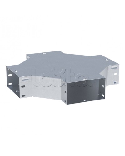 Ответвитель крестообразный 80х400 мм RAL EKF (x8040008-RAL) в Ногинске Аксессуары для лотков Pintop.ru