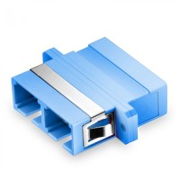 Оптический адаптер OS2, дуплекс SC, с фланцами, синий Eurolan (36A-S2-2S-02BU)