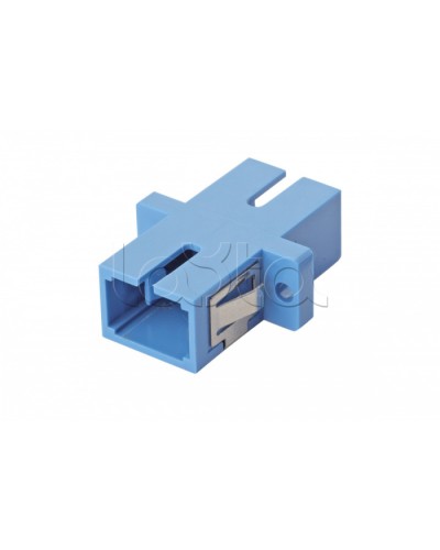 Оптический адаптер OS2, симплекс SC, с фланцами, синий Eurolan (36A-S2-SC-02BU) в Ногинске Проходные адаптеры и розетки оптические Pintop.ru