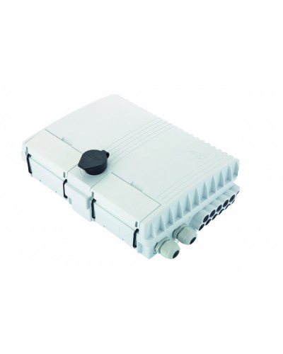 Бокс оптический настенный FTTx, IP65, 16 адаптеров, белый Eurolan (48P-00-16-65WT) в Ногинске Проходные адаптеры и розетки оптические Pintop.ru