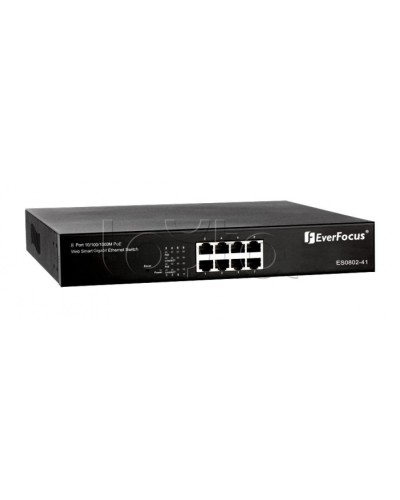 Коммутатор PoE 8-портовый EverFocus ES0802-41 в Ногинске Коммутаторы Pintop.ru