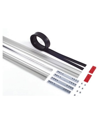 Пара торцевых заглушек для декорирования зажимных профилей на цельностеклянных полотнах Faac 105405 в Ногинске Запчасти для шлагбаумов и автоматики Pintop.ru