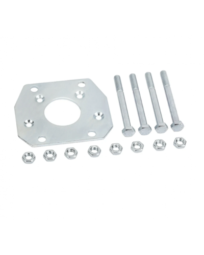 Пластина монтажная с анкерами для стойки Faac 737100 в Ногинске Запчасти для шлагбаумов и автоматики Pintop.ru