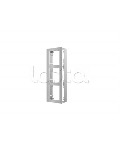 Рамка монтажная на 3 модуля Hikvision DS-KD-ACW3/S в Ногинске Аксессуары для IP домофонов Pintop.ru