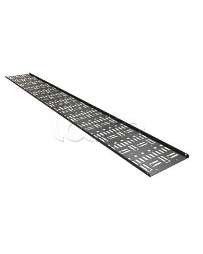 Кабельный канал вертикальный перфорированный, 42U Hyperline CDV-150x9-42U-RAL9005 в Ногинске Аксессуары для стоек и шкафов Pintop.ru