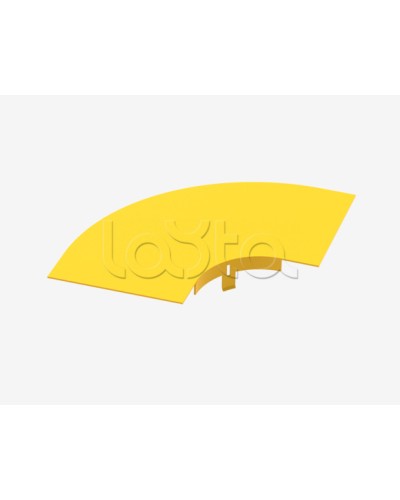 Крышка на горизонтальный изгиб на 90° Hyperline FBTR-120-ELB90CVR в Ногинске Аксессуары для лотков Pintop.ru