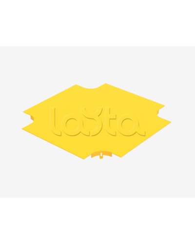 Крышка на ответвитель крестообразный пластиковый оптического лотка Hyperline FBTR-240-CRS-CVR в Ногинске Аксессуары для лотков Pintop.ru