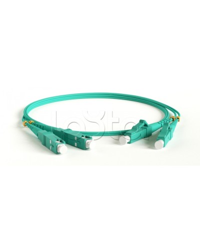 Патч-корд волоконно-оптический Hyperline FC-D2-503-LC/PR-SC/PR-H-3M-LSZH-AQ в Ногинске Патч-корды оптические Pintop.ru