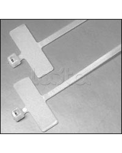 Хомут-стяжка нейлоновый, неоткрывающийся, с площадкой для маркировки 200x2.5 мм Hyperline GTK-200MC (100 шт/уп.) в Ногинске Стяжки-хомуты Pintop.ru