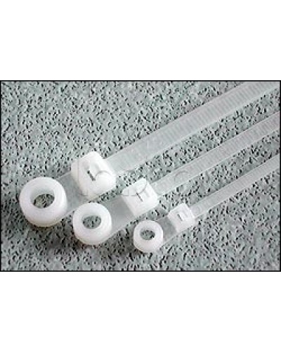 Хомут-стяжка нейлоновый 200x4,8 с отверстием под винт Hyperline GTM-200STC (100 шт/уп.) в Ногинске Стяжки-хомуты Pintop.ru