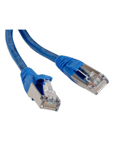 Патч-корд экранированный Hyperline PC-LPM-STP-RJ45-RJ45-C5e-3M-LSZH-BL в Ногинске Патчкорды (медные) Pintop.ru