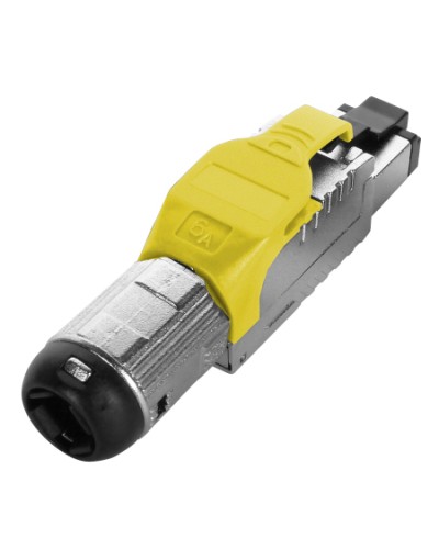 Разъем полевой оконцовки RJ-45 Hyperline (PLUE-8P8C-S-C6A-SH-YL) в Ногинске Коннекторы Pintop.ru