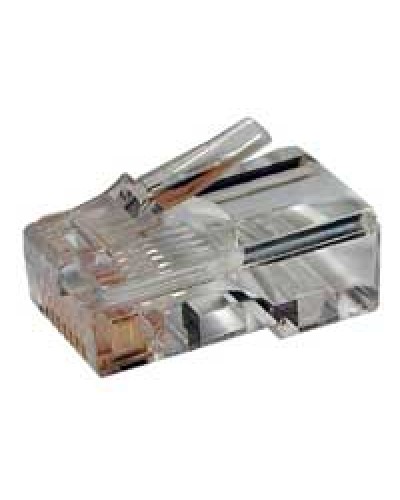 Разъем RJ-45 под витую пару, кат 5 Hyperline PLUG-8P8C-U-C5 в Ногинске Коннекторы и разъемы Pintop.ru
