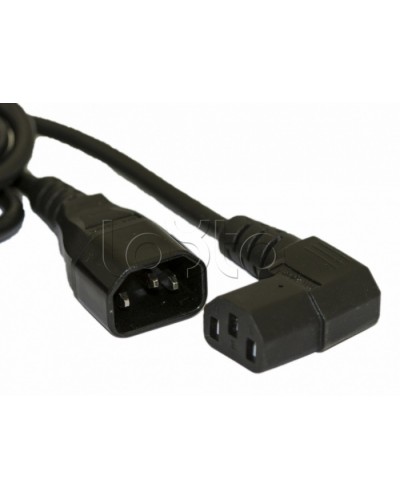 Кабель питания монитор-компьютер Hyperline PWC-IEC13A-IEC14-1.8-BK в Ногинске Аксессуары для стоек и шкафов Pintop.ru