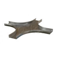 Ответвитель X-образный горизонтальный плавный Hyperline RST-CXS-50-50-0,8-R100-SZ