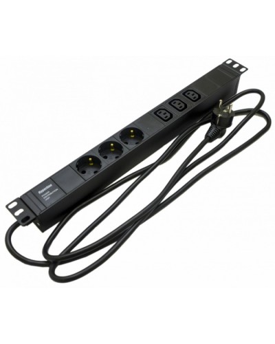 Блок розеток Hyperline SHE19-3SH-3IEC-2.5EU в Ногинске Блоки розеток Pintop.ru