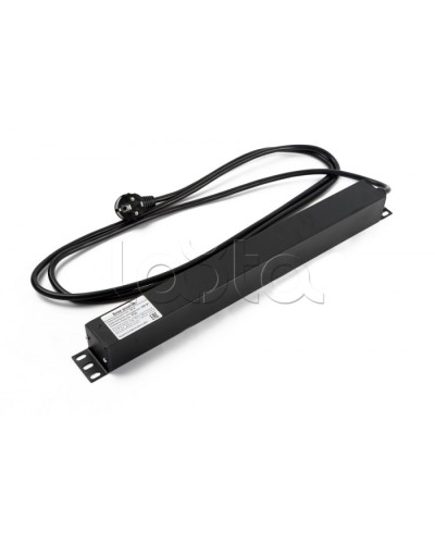 Блок розеток горизонтальный черн Hyperline (SHE19-6SH-2IEC-2.5EU) в Ногинске Блоки розеток Pintop.ru