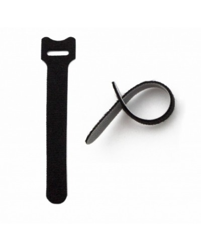 Хомут для кабеля, липучка с мягкой застежкой Hyperline WASN-210-BK-10 в Ногинске Аксессуары для лотков Pintop.ru