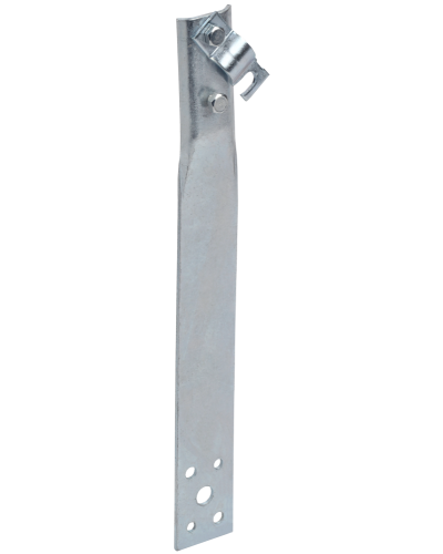 Держатель проводника круглого 6-10мм винтовой прямой h=80мм оцинкованная сталь HDZ IEK (ZDP86-14-1-16-80) в Ногинске Крепеж Pintop.ru