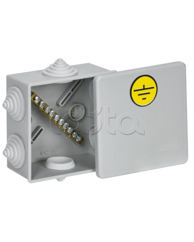 Коробка КУП КМ41360 85х85х40мм IP44 6 вв. (7035) IEK (UKO21-085-085-040-K41-44U) в Ногинске Распределительные коробки Pintop.ru