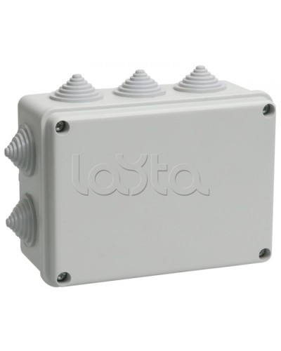 Коробка КМ41242 распаячная для о/п (RAL7035, 10 гермовводов) IEK UKO10-150-110-070-K41-55 в Ногинске Распределительные коробки Pintop.ru